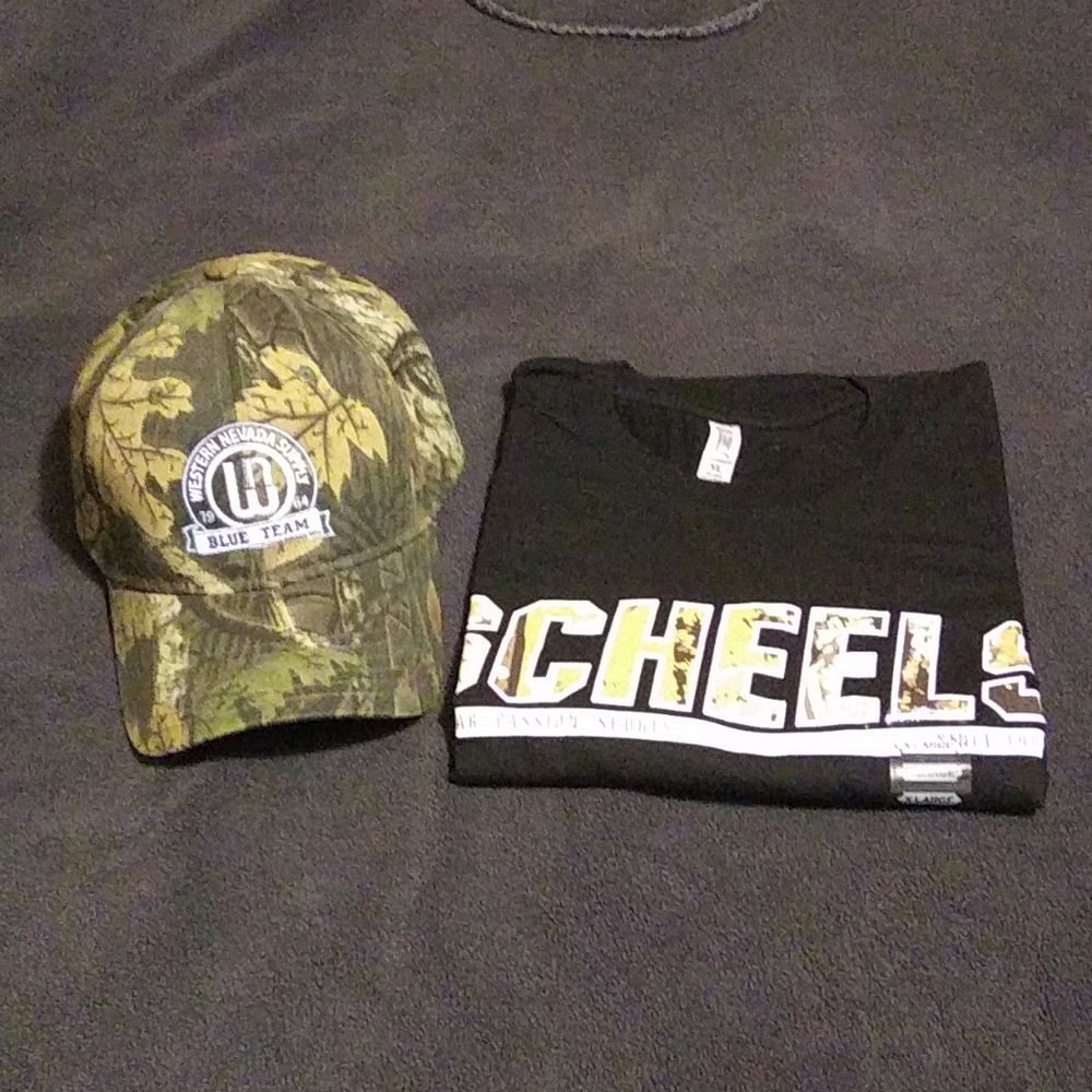 NWOT Camo Hat & T-shirt Bundle